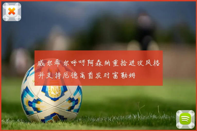 威尔希尔呼吁阿森纳重拾进攻风格并支持厄德高首发对富勒姆